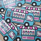Hello Kitty ice-cream truck Sticker or Magnet